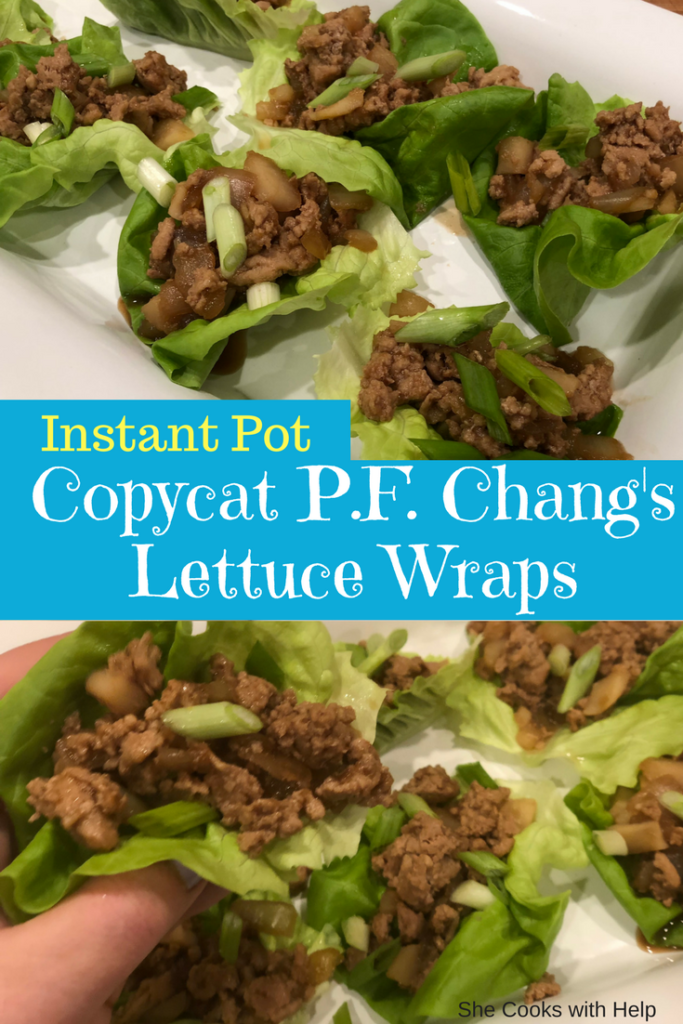 Instant Pot Copycat P.F. Chang's Lettuce Wraps (low carb dish)! - She ...